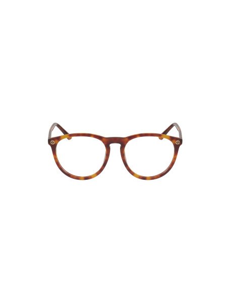 Gucci Gg0027O 003 Oftalmico Round Acetato Carey Claro | Sunnies.uno