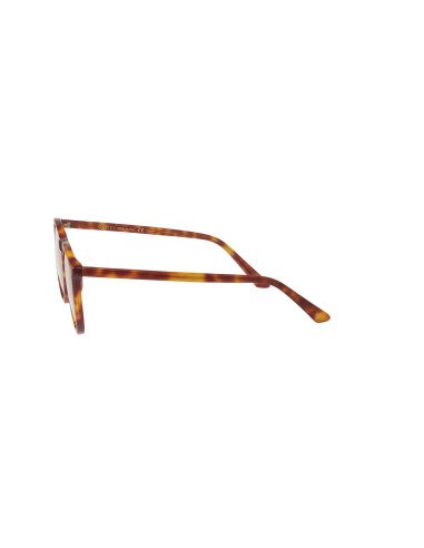 Gucci Gg0027O 003 Oftalmico Round Acetato Carey Claro | Sunnies.uno