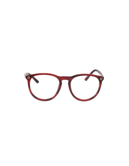 Gucci Gg0027O 004 Oftalmico Round Acetato Vino Claro | Sunnies.uno