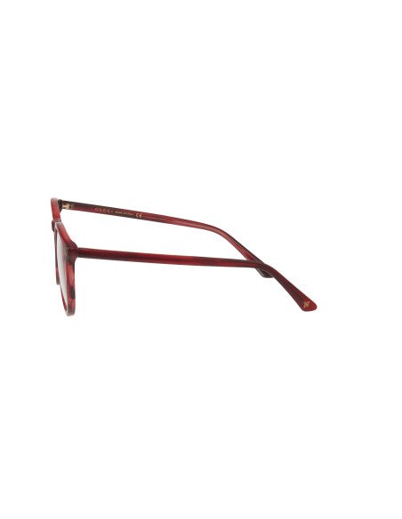 Gucci Gg0027O 004 Oftalmico Round Acetato Vino Claro | Sunnies.uno