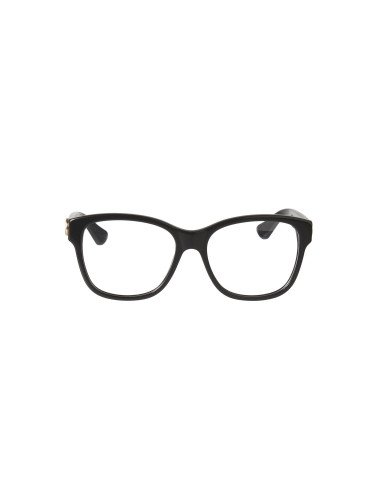 Gucci Gg0038o 001 Oftalmico Square Negro Dorado