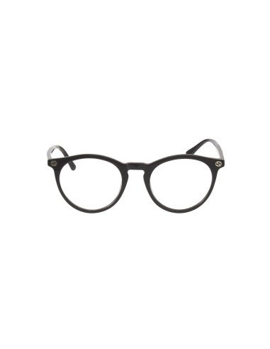 Gucci GG0121O 001 Round Shape Oftalmico Negro Plata | Sunnies.uno