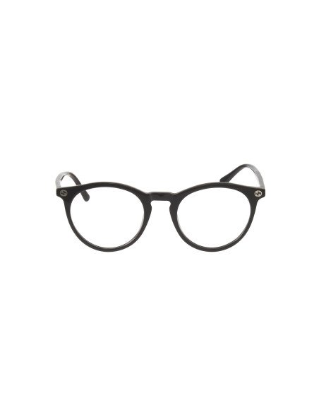 Gucci GG0121O 001 Round Shape Oftalmico Negro Plata | Sunnies.uno