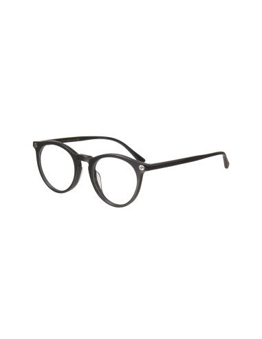 Gucci GG0121O 001 Round Shape Oftalmico Negro Plata | Sunnies.uno