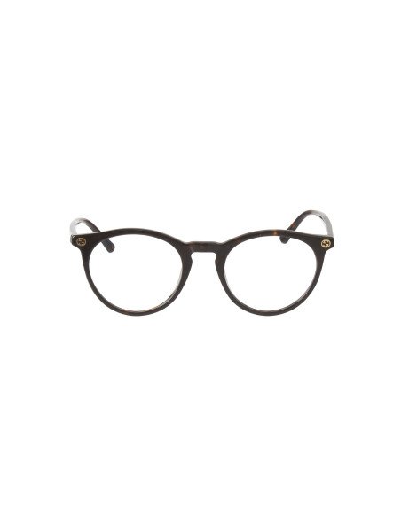 Gucci GG0121O 002 Round Shape Oftalmico Carey Dorado | Sunnies.uno