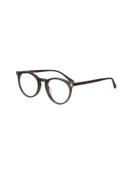 Gucci GG0121O 002 Round Shape Oftalmico Carey Dorado | Sunnies.uno