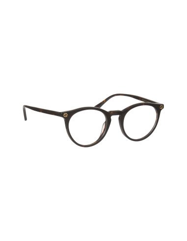 Gucci GG0121O 002 Round Shape Oftalmico Carey Dorado | Sunnies.uno