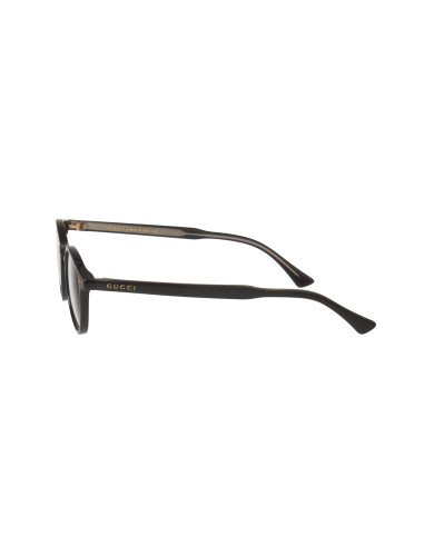 Gucci GG0187O 001 Round Shape Oftalmico Negro Plateado