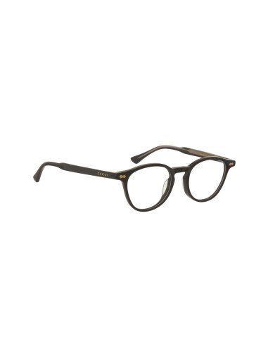 Gucci GG0187O 001 Round Shape Oftalmico Negro Plateado