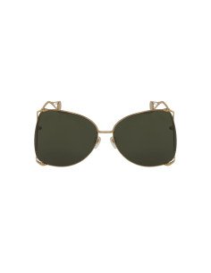 Gucci GG0252S 005 Square Shape Negro Dorado 2