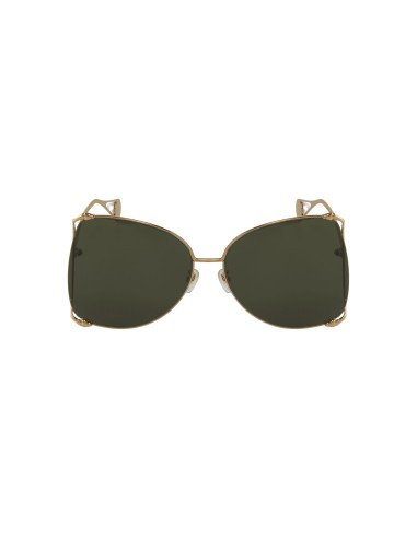 Gucci GG0252S 005 Square Shape Negro Dorado