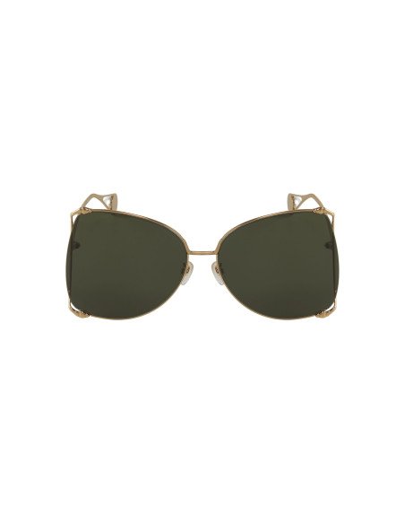 Gucci GG0252S 005 Square Shape Negro Dorado