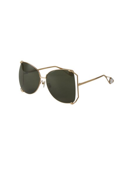 Gucci GG0252S 005 Square Shape Negro Dorado