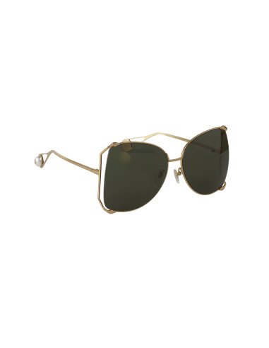 Gucci GG0252S 005 Square Shape Negro Dorado