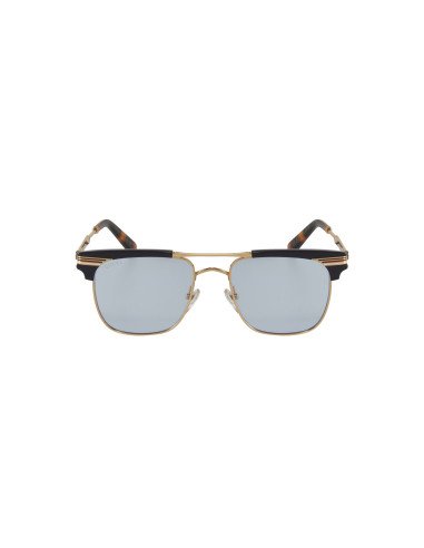 Gucci Gg0287s 006 Clubmaster Gris Transparente Dorado Original | Sunnies.uno