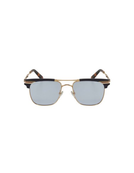 Gucci Gg0287s 006 Clubmaster Gris Transparente Dorado Original | Sunnies.uno
