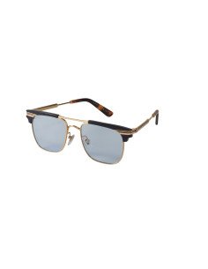 Gucci Gg0287s 006 Clubmaster Gris Transparente Dorado Original | Sunnies.uno