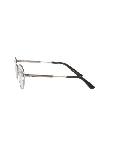 Gucci GG0290O 004 Round Shape Oftalmico Plata Negro Original