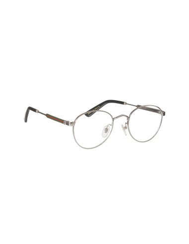 Gucci GG0290O 004 Round Shape Oftalmico Plata Negro Original