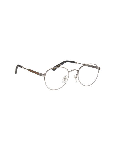 Gucci GG0290O 004 Round Shape Oftalmico Plata Negro Original