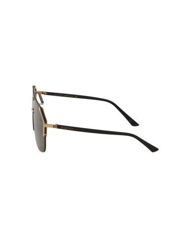 Gucci GG0291S 002 New Aviator Square Cafe Negro Original | Sunnies.uno