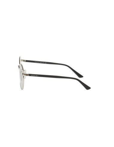 Gucci Gg0297OK 001 Oftalmico Round Plateado Negro Original | Sunnie...