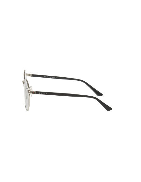 Gucci Gg0297OK 001 Oftalmico Round Plateado Negro Original | Sunnie...