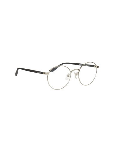 Gucci Gg0297OK 001 Oftalmico Round Plateado Negro Original | Sunnie...