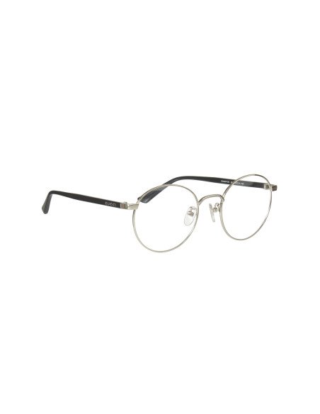 Gucci Gg0297OK 001 Oftalmico Round Plateado Negro Original | Sunnie...