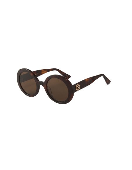 Gucci Gg0319s 002 Oval Round Fashion Carey Cafe transparente