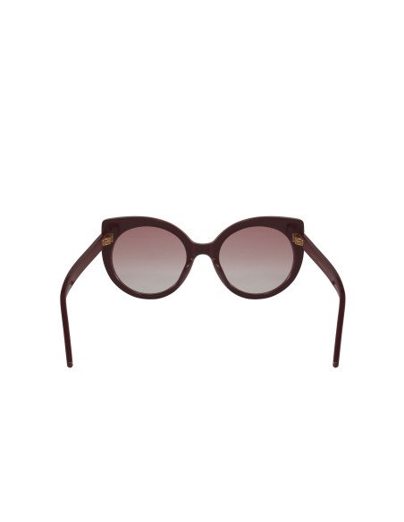 Gucci Gg0325S 007 Round Acetato Vino Degradado | Sunnies.uno