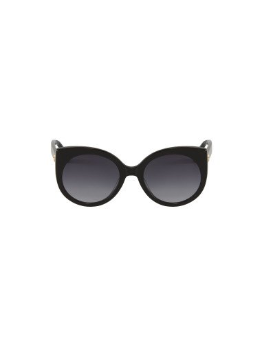 Gucci Gg0325S 001 Round Acetato Negro Gris Dorado