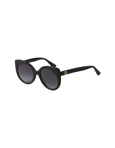 Gucci Gg0325S 001 Round Acetato Negro Gris Dorado