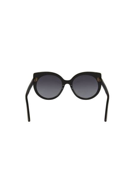 Gucci Gg0325S 001 Round Acetato Negro Gris Dorado
