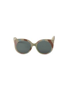 Gucci Gg0325S 004 Round Acetato Blanco Brillante Gris Original | Su... 2