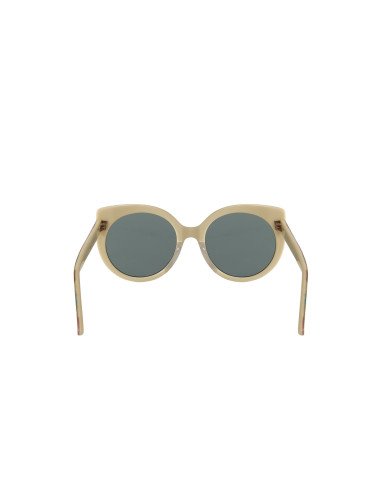 Gucci Gg0325S 004 Round Acetato Blanco Brillante Gris Original | Su...