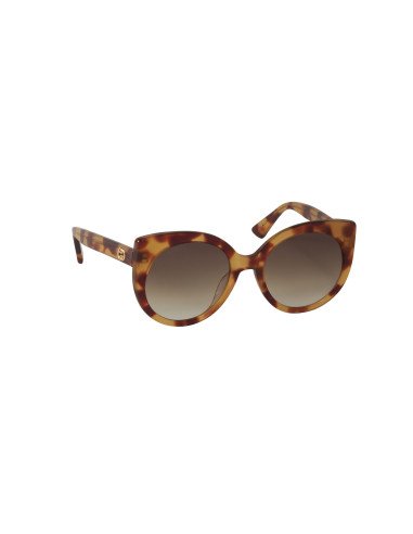 Gucci Gg0325S 006 Round Acetato Carey Cafe degradado | Sunnies.uno