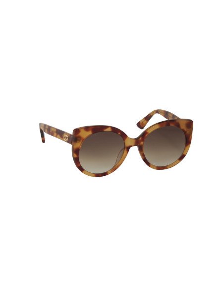 Gucci Gg0325S 006 Round Acetato Carey Cafe degradado | Sunnies.uno