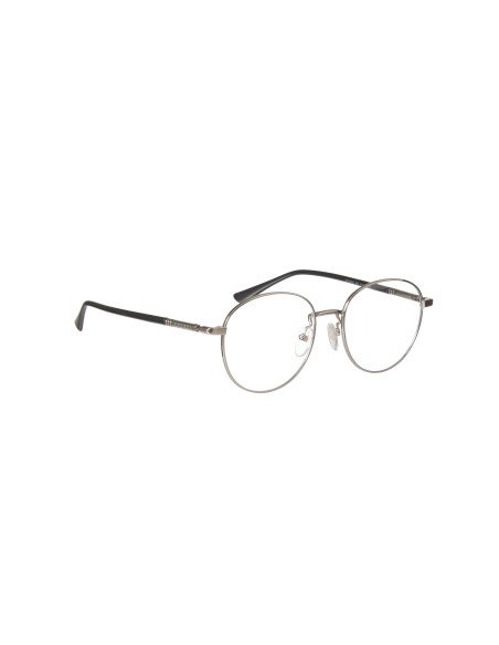 Gucci Gg0392O 001 Oftalmico Round Plateado Negro | Sunnies.uno
