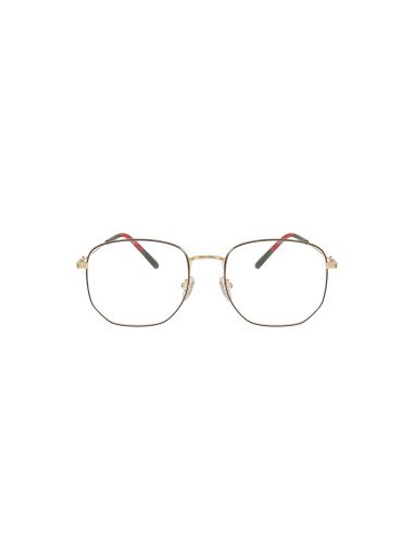 Gucci GG0396O 001 Hexagonal Dorado Azul rojo Original | Sunnies.uno