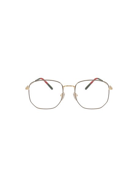 Gucci GG0396O 001 Hexagonal Dorado Azul rojo Original | Sunnies.uno