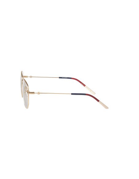 Gucci GG0396O 002 Hexagonal Dorado Blanco rojo Original | Sunnies.uno