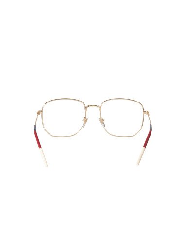 Gucci GG0396O 002 Hexagonal Dorado Blanco rojo Original | Sunnies.uno