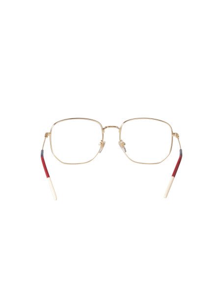 Gucci GG0396O 002 Hexagonal Dorado Blanco rojo Original | Sunnies.uno
