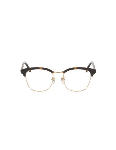 Gucci GG0409OK 002 Oftalmico Square Shape Carey Dorado | Sunnies.uno