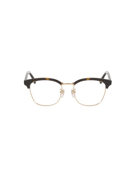 Gucci GG0409OK 002 Oftalmico Square Shape Carey Dorado | Sunnies.uno