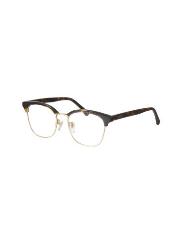 Gucci GG0409OK 002 Oftalmico Square Shape Carey Dorado | Sunnies.uno