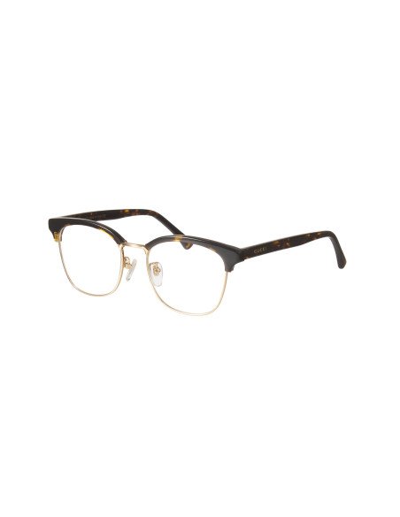 Gucci GG0409OK 002 Oftalmico Square Shape Carey Dorado | Sunnies.uno