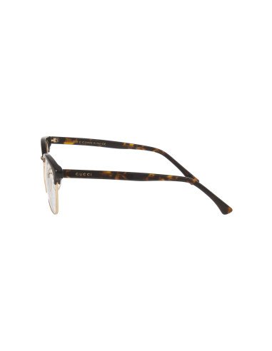 Gucci GG0409OK 002 Oftalmico Square Shape Carey Dorado | Sunnies.uno