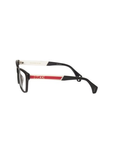 Gucci GG0466OA 001 Oftalmico Square Shape Negro Blanco